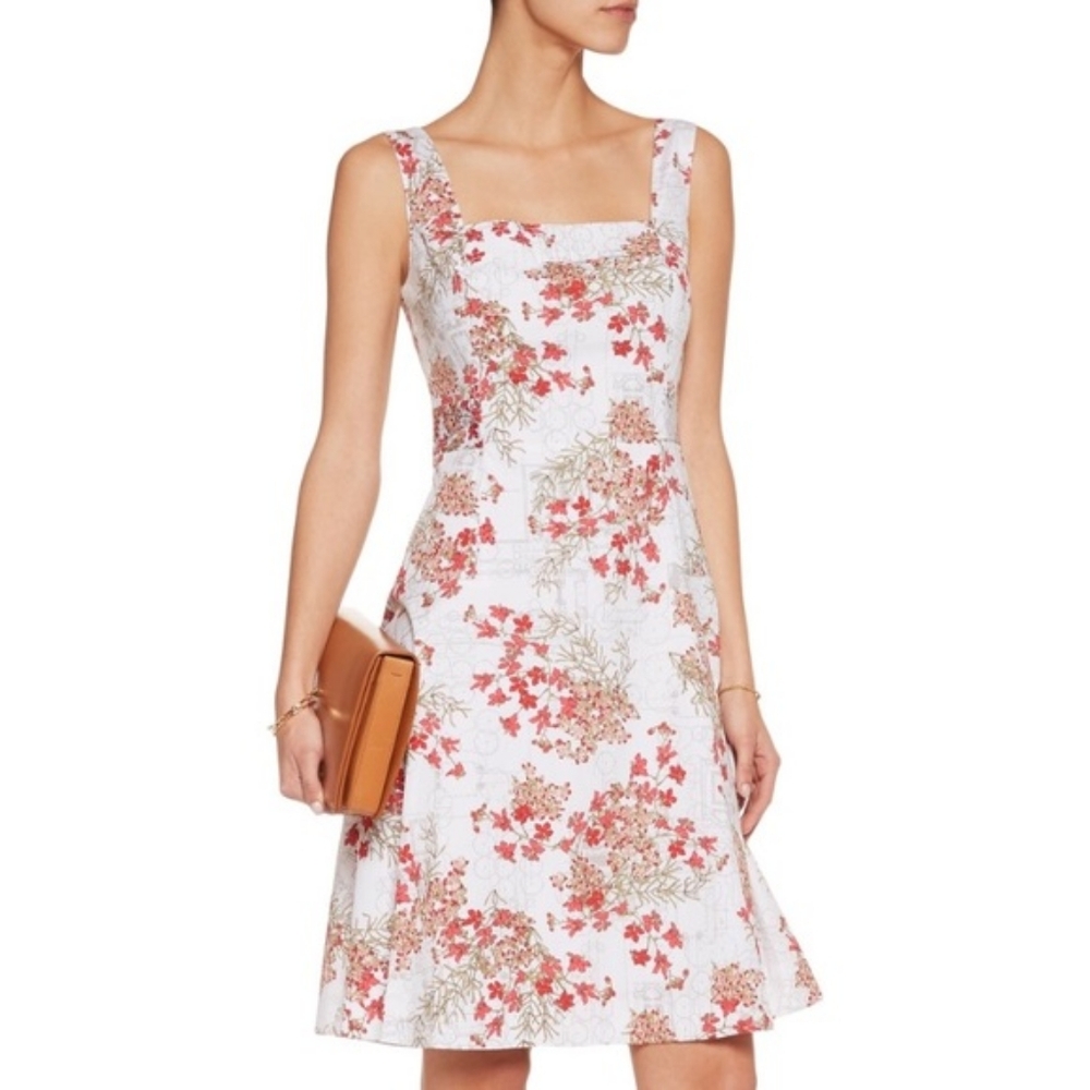 Tory Burch Floral A-Line Sleeveless Dress 6